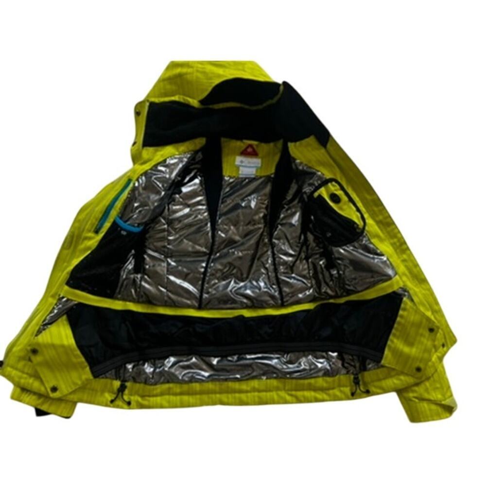 EUC Columbia Omni Tech Womens lime green coat size XS ski jacket warm winter - Picture 5 of 11